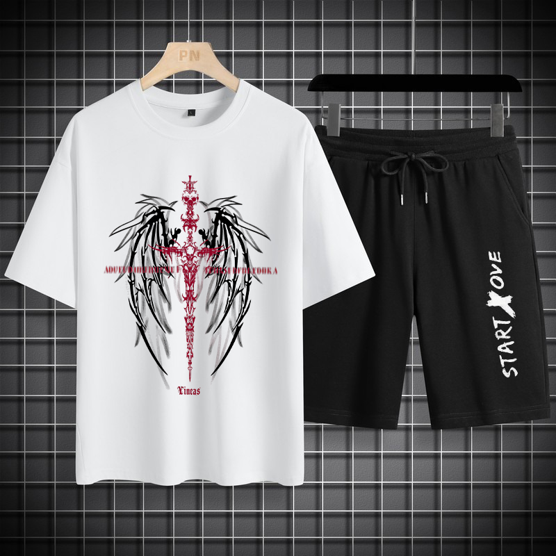 Summer Youth Clothing - 1 peça de conjunto de camiseta