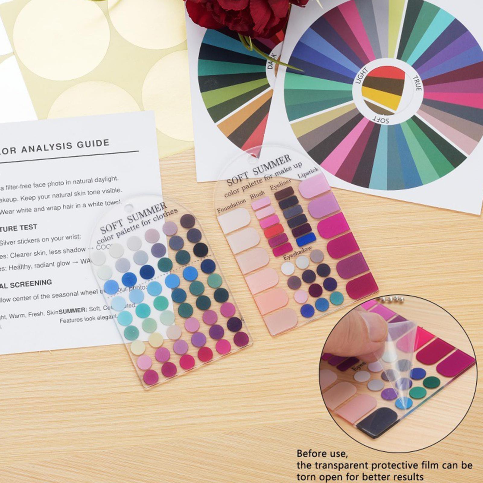 Summer Clothing Color Palette - Cartões de Paleta de Cores Soft