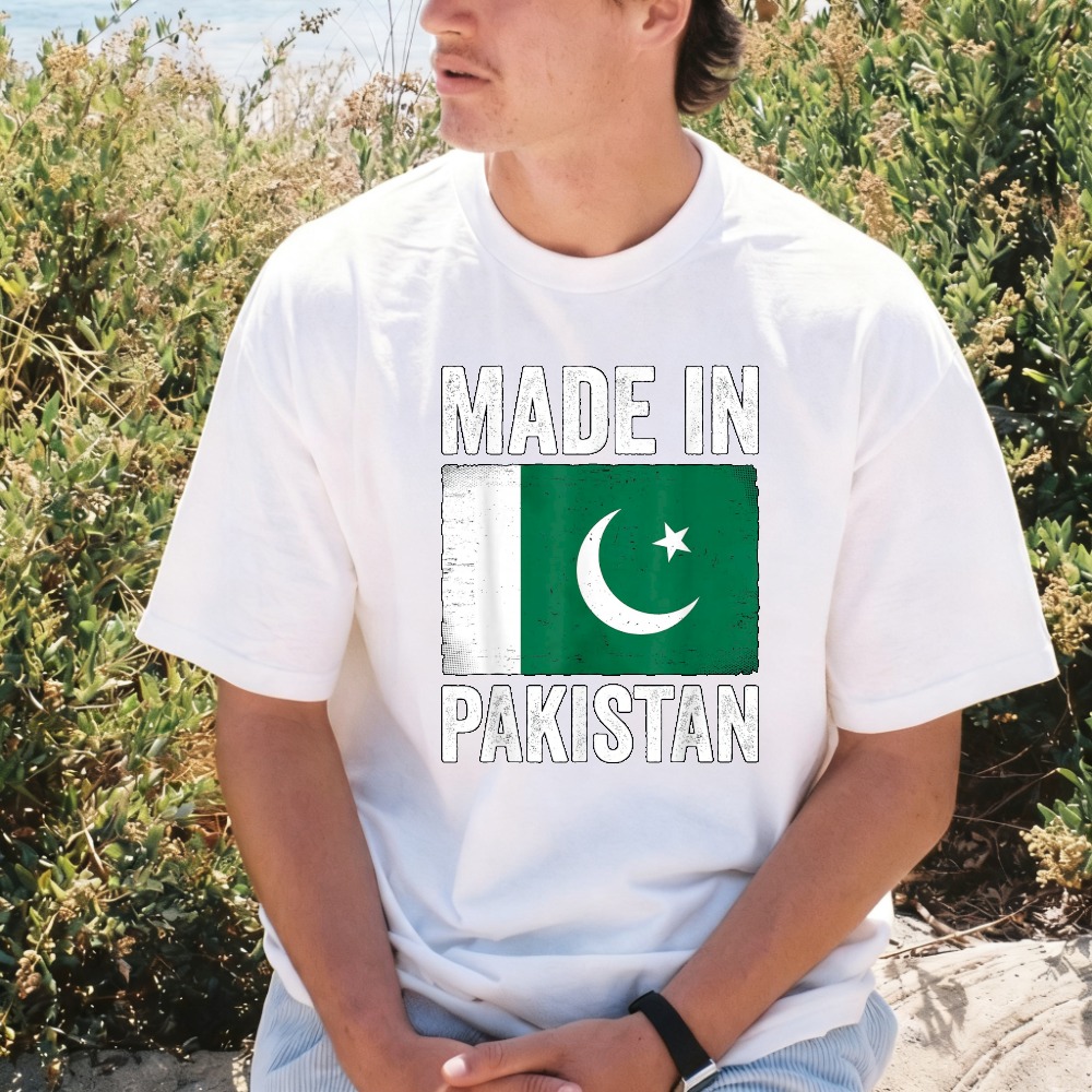 Summer Clothing Pakistan - Camiseta Engraçada com a Bandeira do