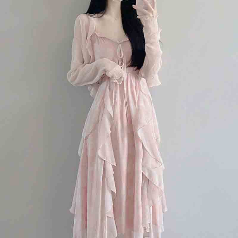 Summer Clothing Juniors - Conjunto de vestido de cinta Sweet