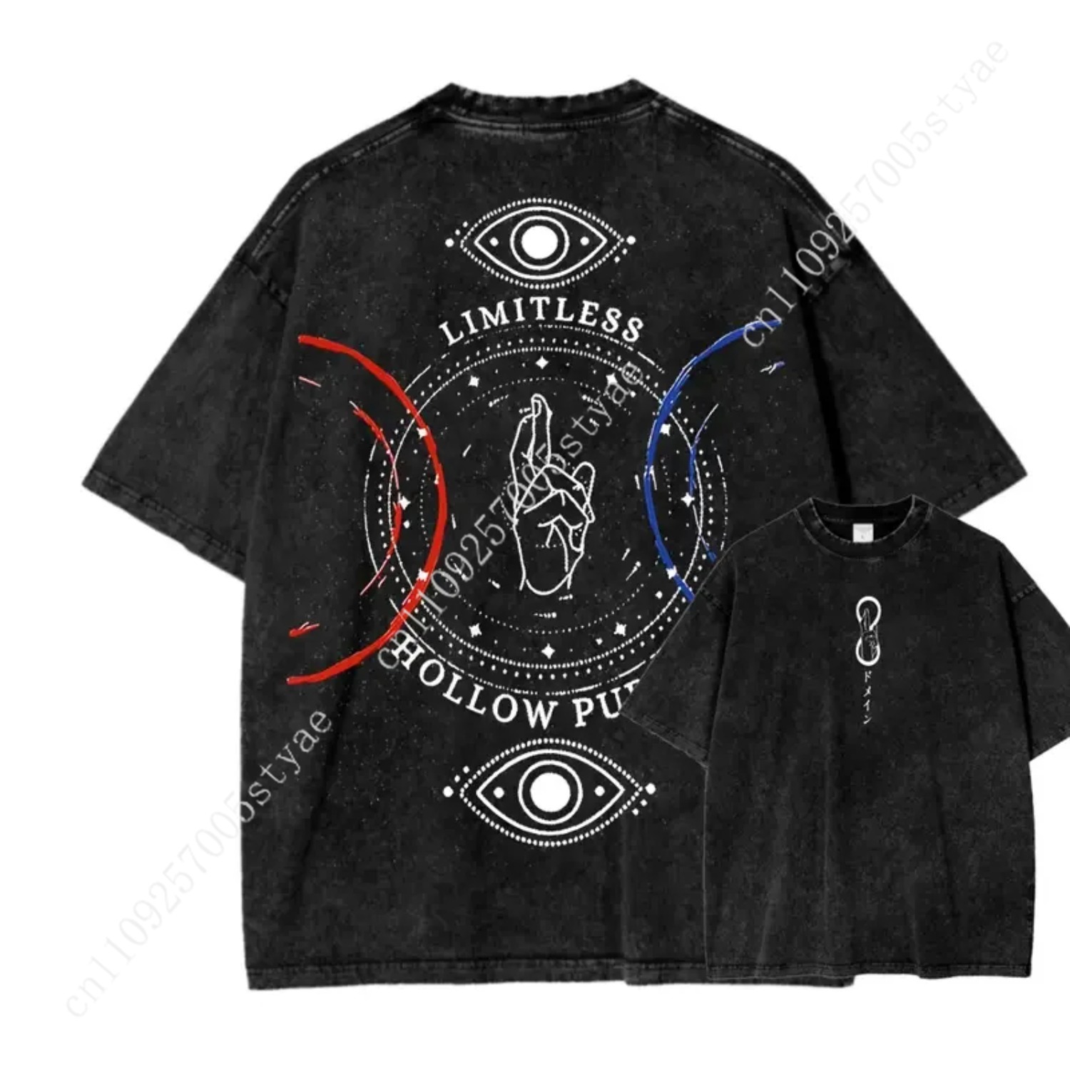 Summer Clothing Vintage - Camiseta Estampada Anime Gojo Satoru para
