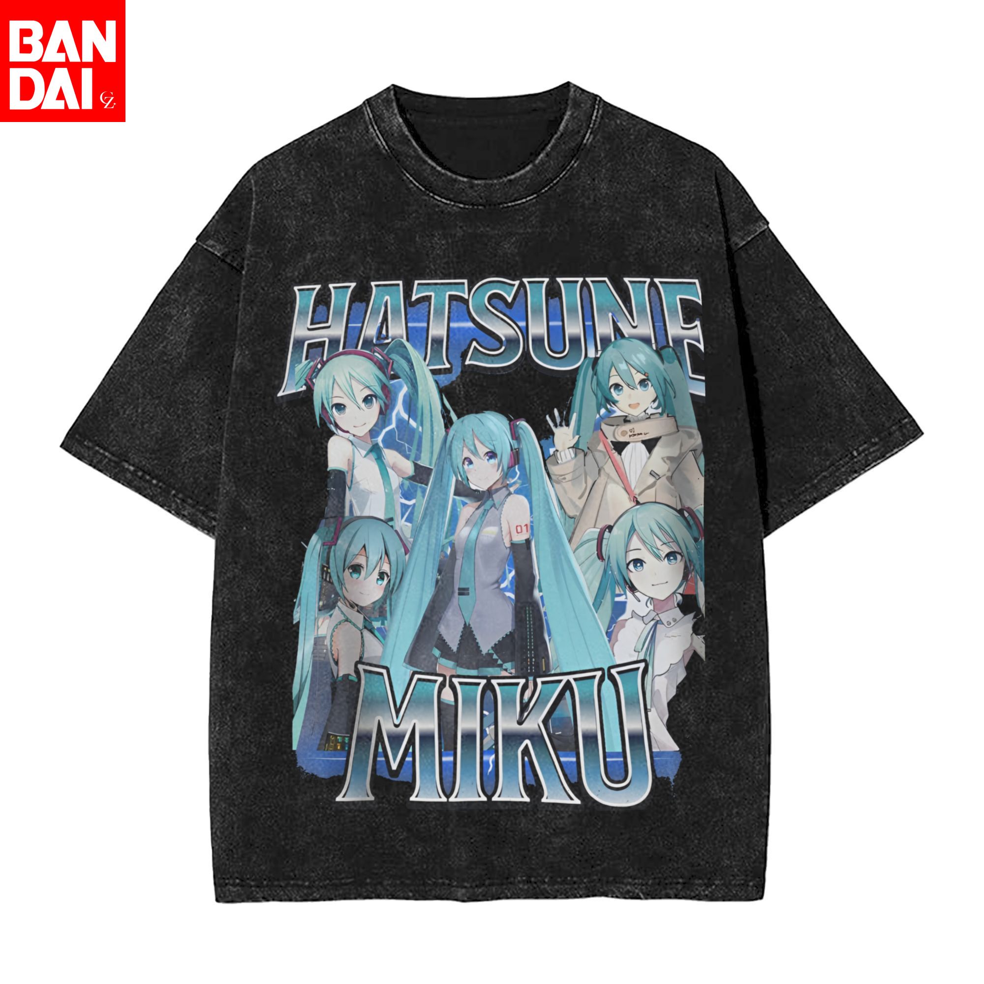 Japanese Summer Clothing Men - Camiseta Vintage de Algodão Estampada Oversized