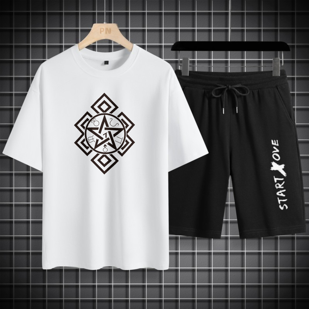 Summer Youth Clothing - 1 peça de conjunto de camiseta