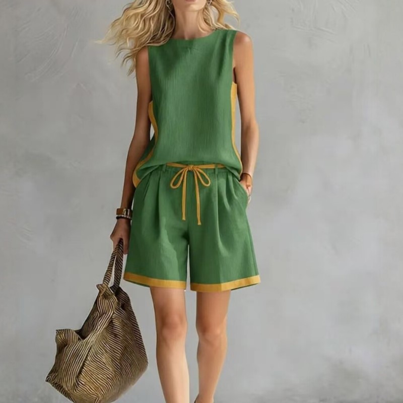 Summer Clothing Set For Girls - Conjunto Feminino de Verão 2026: Colete