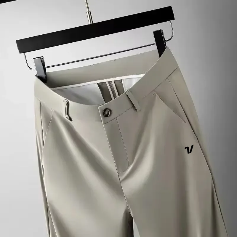 Summer Clothing Brands Men - Conjunto de Golfe Masculino de Seda