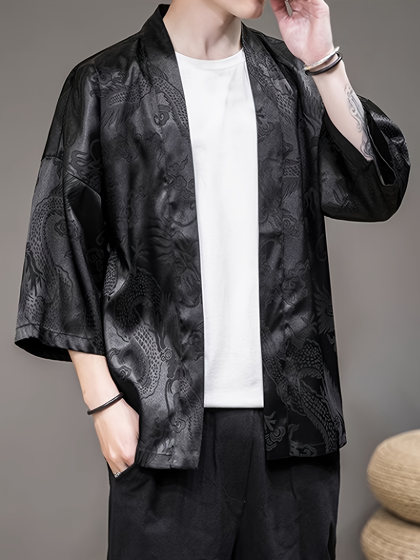 Summer Clothing Design - Kimono Masculino de Verão 2026 com