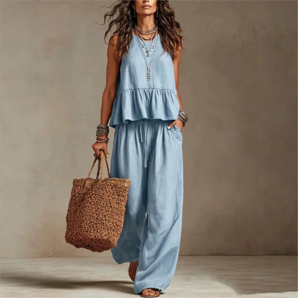 Zara Summer Clothing For Women - Novo Conjunto Casual Feminino de 2
