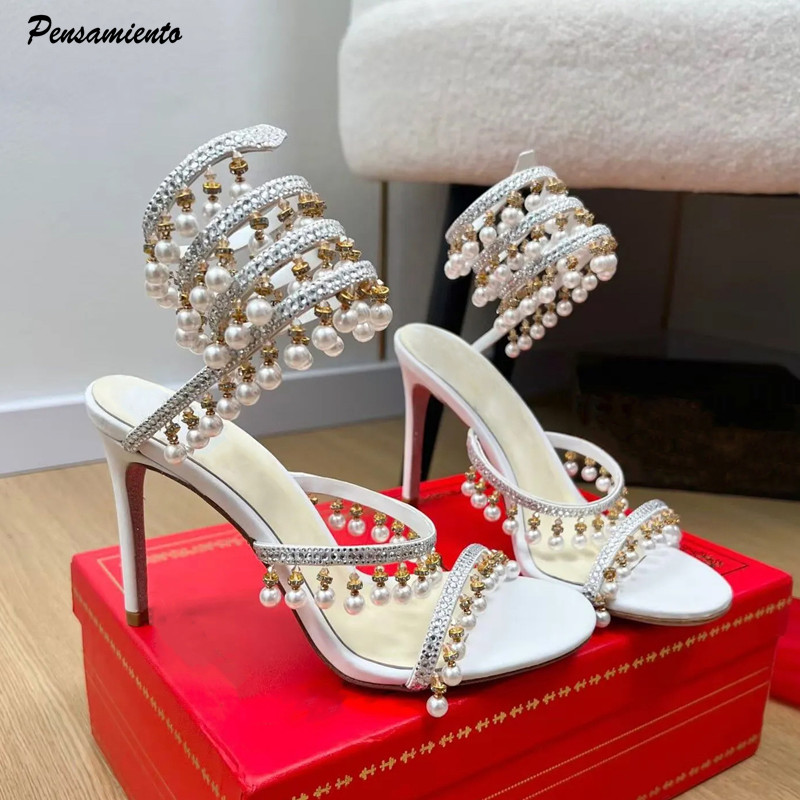 Summer Clothing Ladies - Sandálias Gladiadoras Femininas de Luxo com