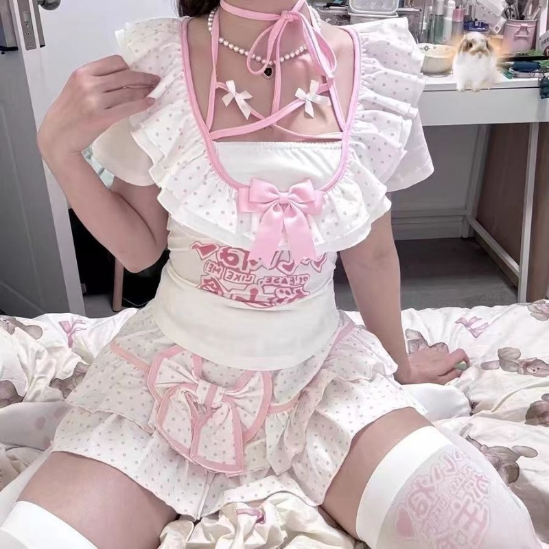 Summer Clothing Juniors - Y2k roupas femininas subcultura impressa kawaii