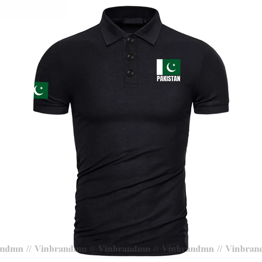 Summer Clothing Pakistan - Paquistão camisas polo bandeira nacional paquistanesa