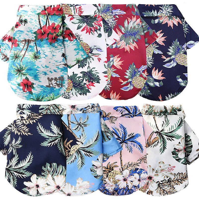 Roupas havaianas estilo praia  - Summer Dog Clothing avaliação e preço