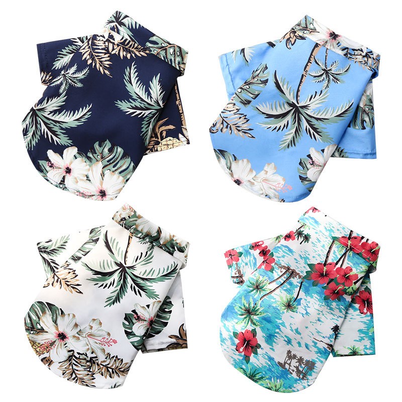 Roupas havaianas estilo praia  - Summer Dog Clothing avaliação e preço