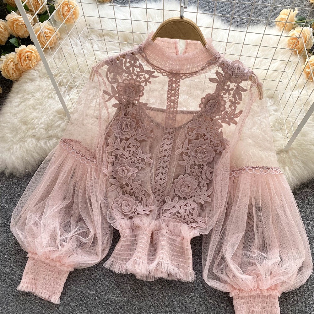 2 pçs/set rendas puff manga lo - Summer Clothing Vintage avaliação e preço