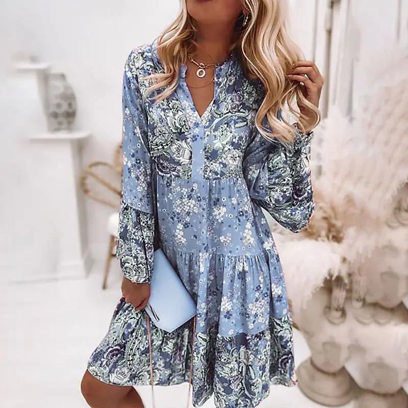 Casual floral impressão vestid - Summer Clothing Zara avaliação e preço