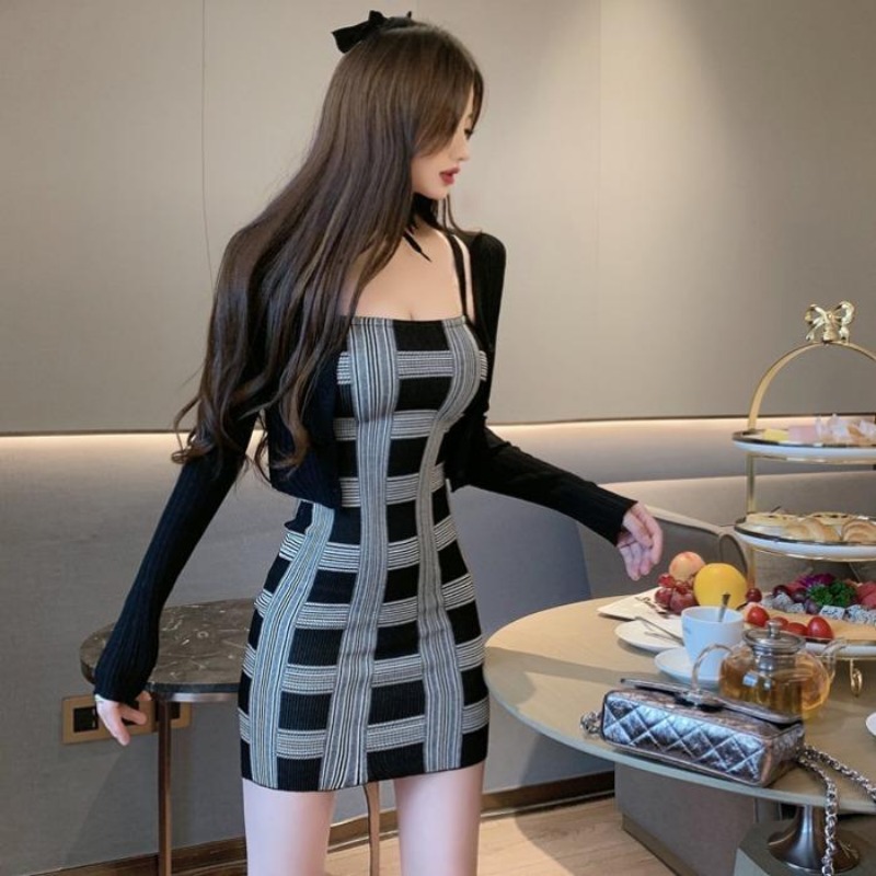 Roupa de malha de manga compri - Summer Clothing Vintage avaliação e preço
