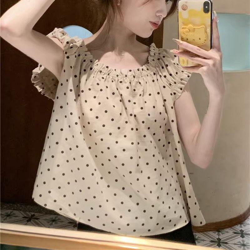 Coreano temperamento bolinhas  - Summer Youth Clothing avaliação e preço