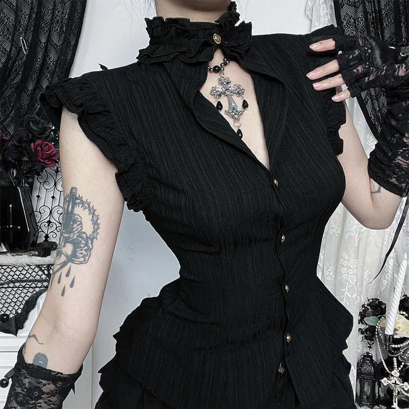 Camisas e Blusas Femininas Sem - Summer Goth Clothing avaliação e preço
