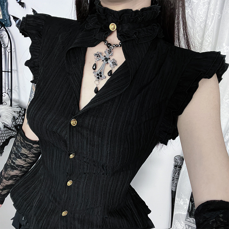 Camisas e Blusas Femininas Sem - Summer Goth Clothing avaliação e preço
