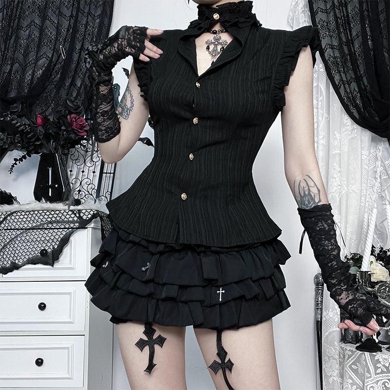 Camisas e Blusas Femininas Sem - Summer Goth Clothing avaliação e preço