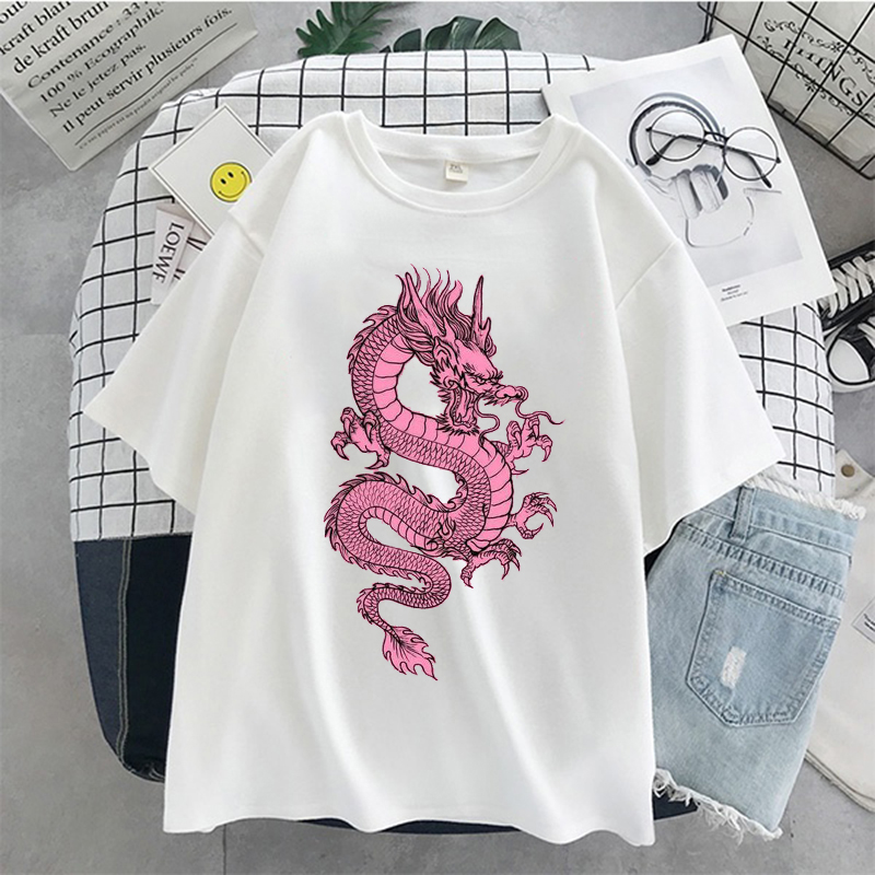Camisetas femininas dragão ros - Summer Goth Clothing avaliação e preço