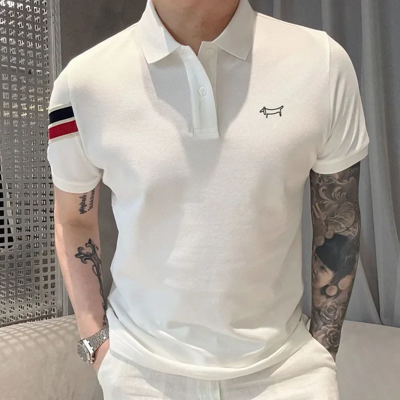 Camisa Polo Masculina de Golfe - Summer Clothing Brands Men avaliação e preço