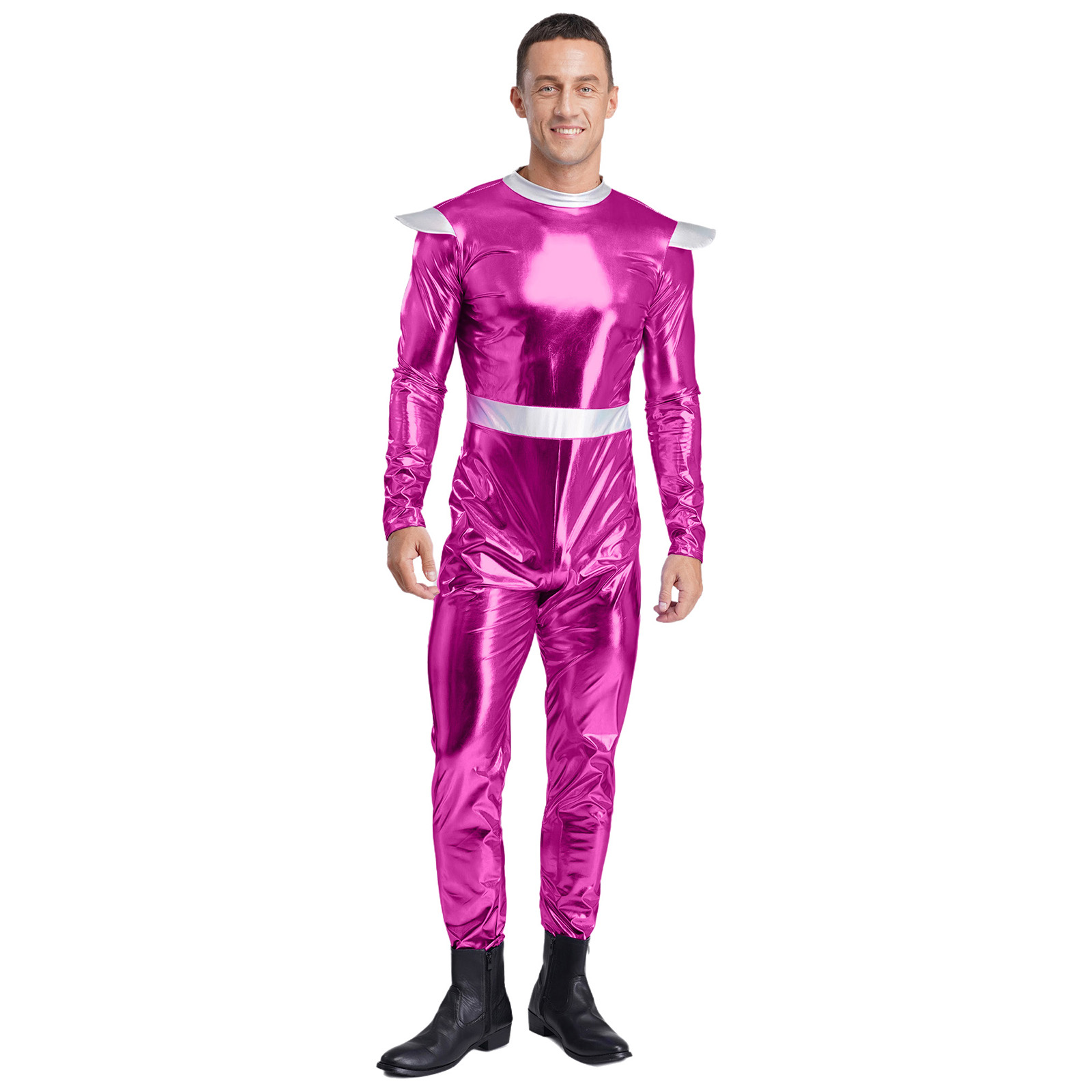 Prata adultos alienígena cospl - Summer Vacation Clothing Men avaliação e preço