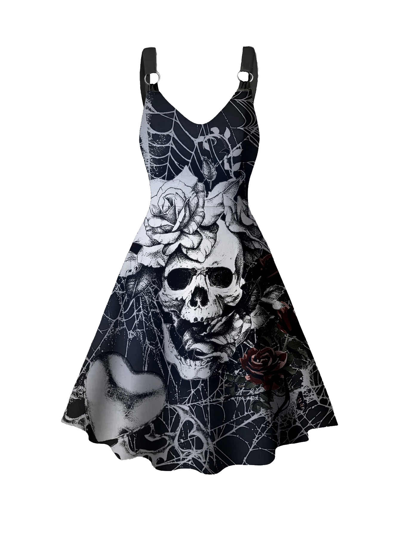 Vestido Gótico Punk Plus Size  - Summer Goth Clothing avaliação e preço