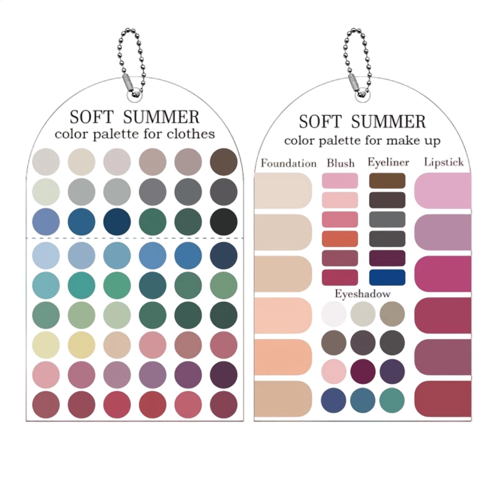 2 Peças de Cartões de Amostra  - Summer Clothing Color Palette avaliação e preço