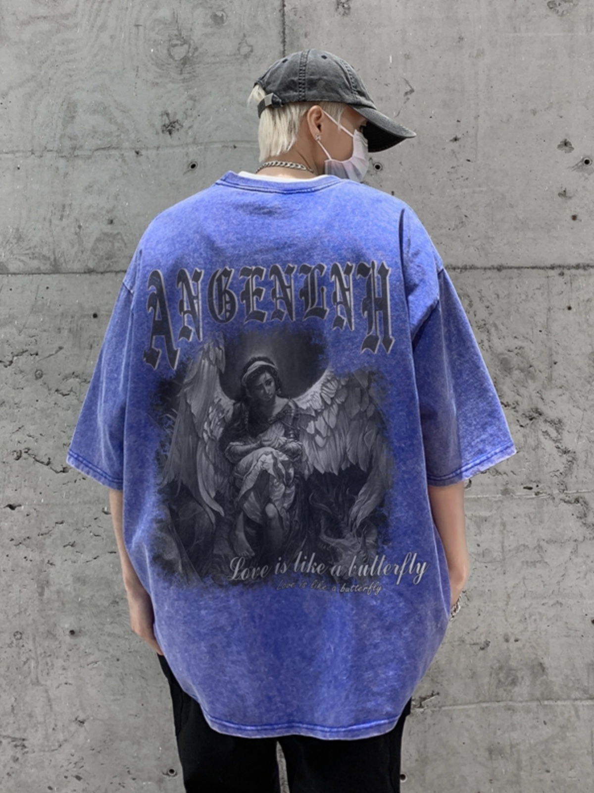 Tops com estampa de letras est - Summer Goth Clothing avaliação e preço