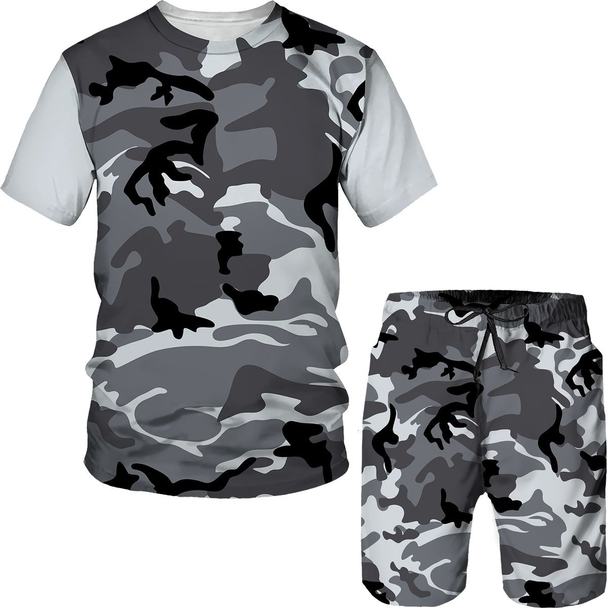 Conjuntos de Camuflagem Mascul - Summer Clothing Outfits avaliação e preço