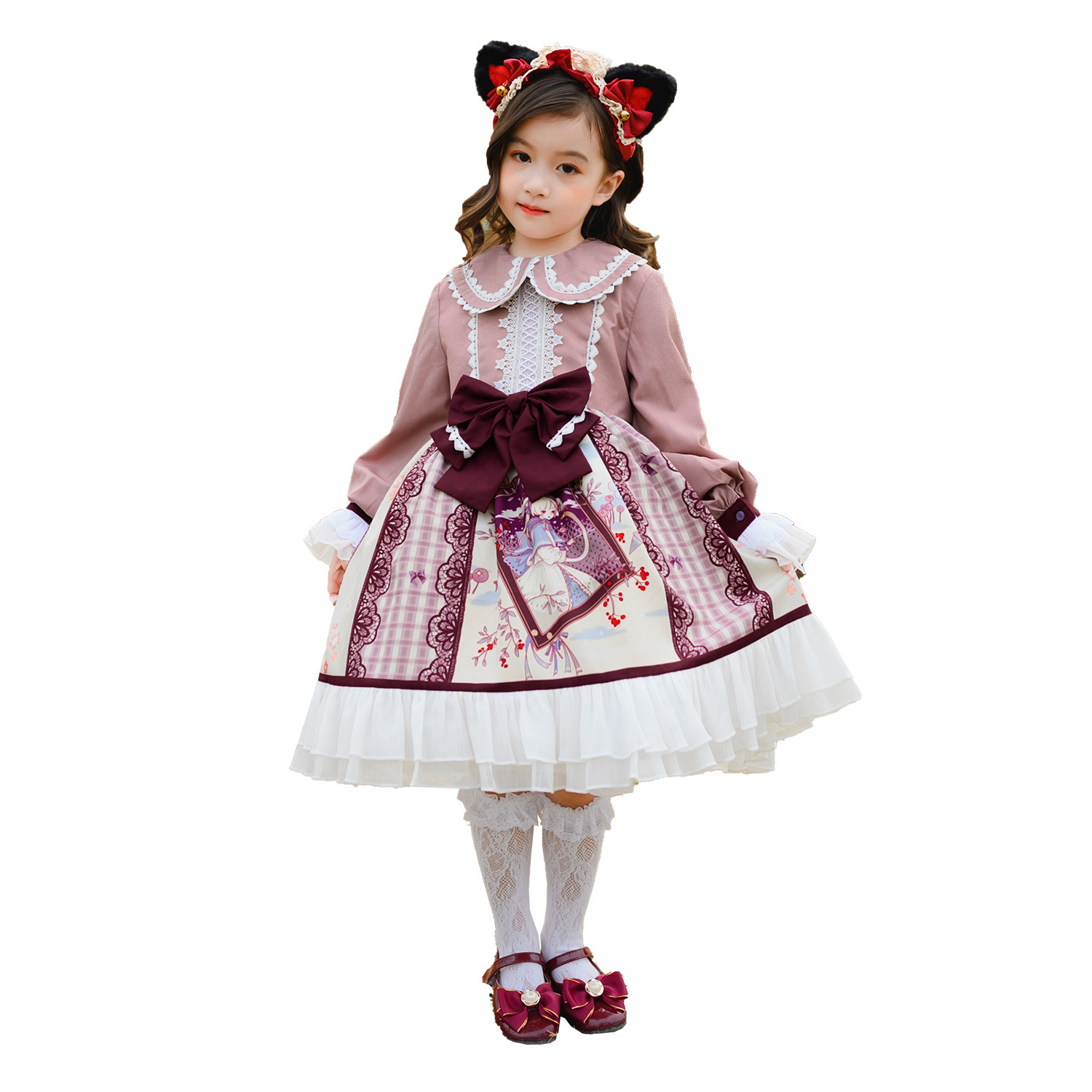 Roupas Lolita para Crianças Ve - Summer Clothing Set For Girls avaliação e preço
