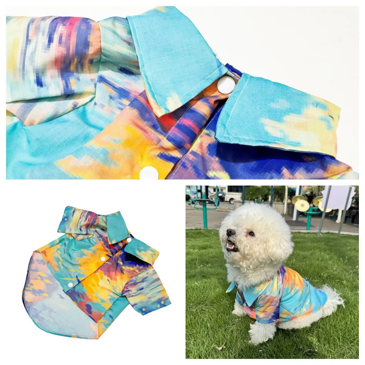 Camisa Havaiana para Animais d - Summer Dog Clothing avaliação e preço