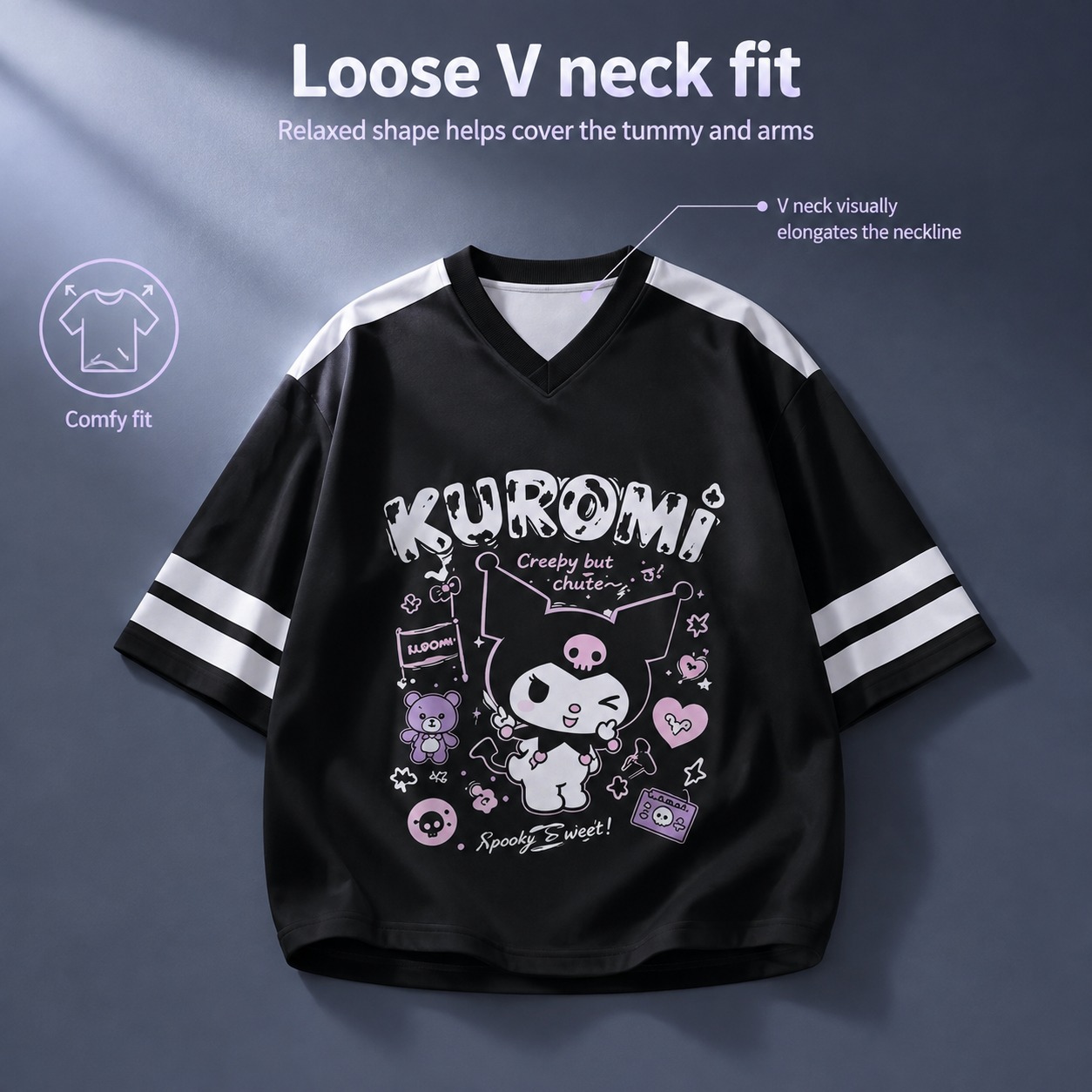 Camiseta Casual Oversized Pret - Summer Goth Clothing avaliação e preço