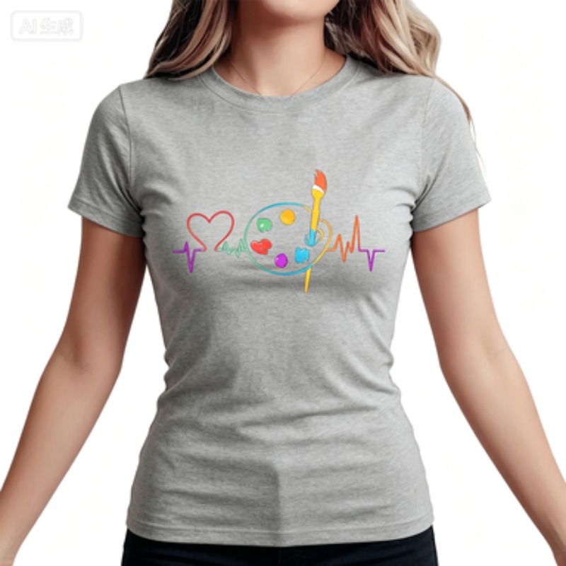 Camiseta Casual Feminina Color - Summer Clothing Color Palette avaliação e preço