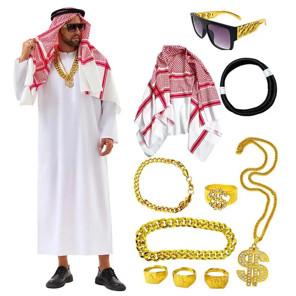 Traje Árabe de Dubai, Cosplay  - Summer Vacation Clothing Men avaliação e preço