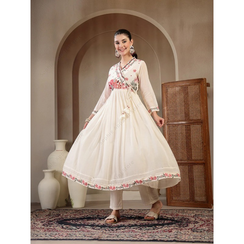 Conjunto de Kurti Anarkali de  - Summer Clothing Pakistan avaliação e preço