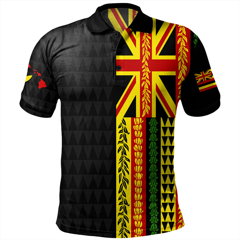 Fashion Hawaii Printed Polo Sh - Summer Vacation Clothing Men avaliação e preço
