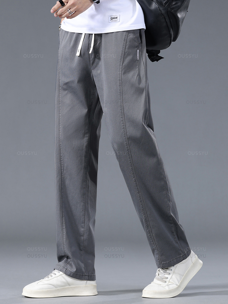 OUSSYU-Calça casual de tecido  - Summer Clothing Brands Men avaliação e preço