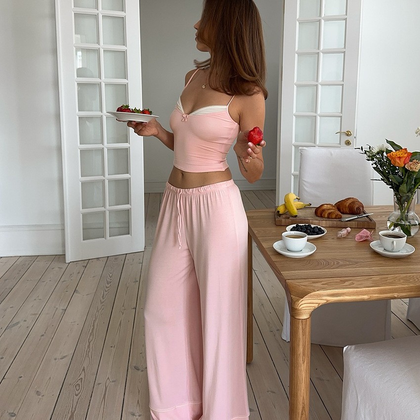 Conjunto de pijama feminino de - Summer Clothing Ladies avaliação e preço