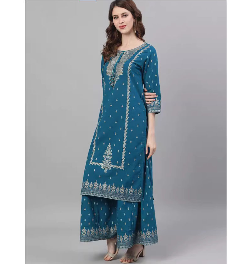 Conjunto de Três Peças Estilo  - Summer Clothing Pakistan avaliação e preço