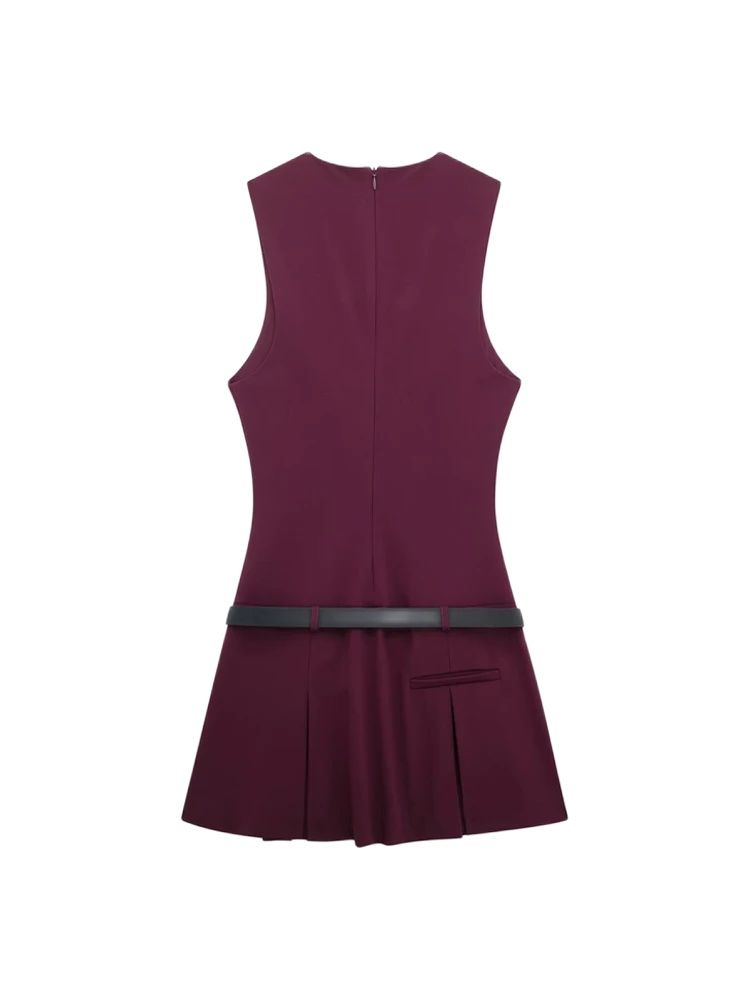 Minivestido plissado sem manga - Summer Clothing Zara avaliação e preço