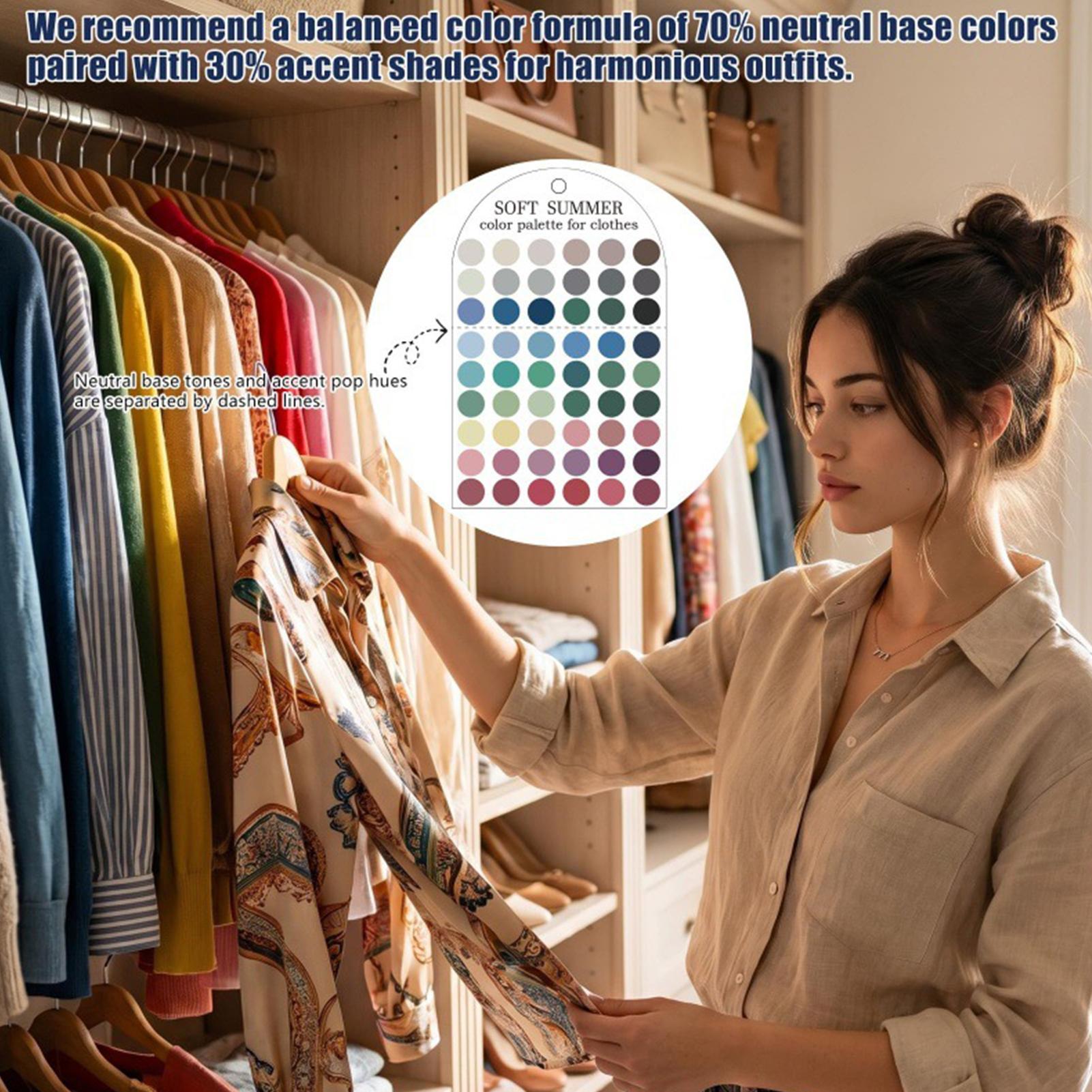 Cartão de Paleta de Cores de V - Summer Clothing Color Palette avaliação e preço